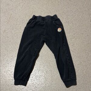 Kids Black Jogger Pants